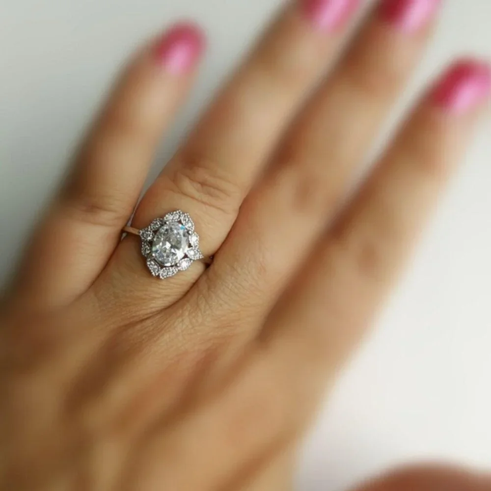 CZ Cocktail Engagement  Ring Size 7 NWT